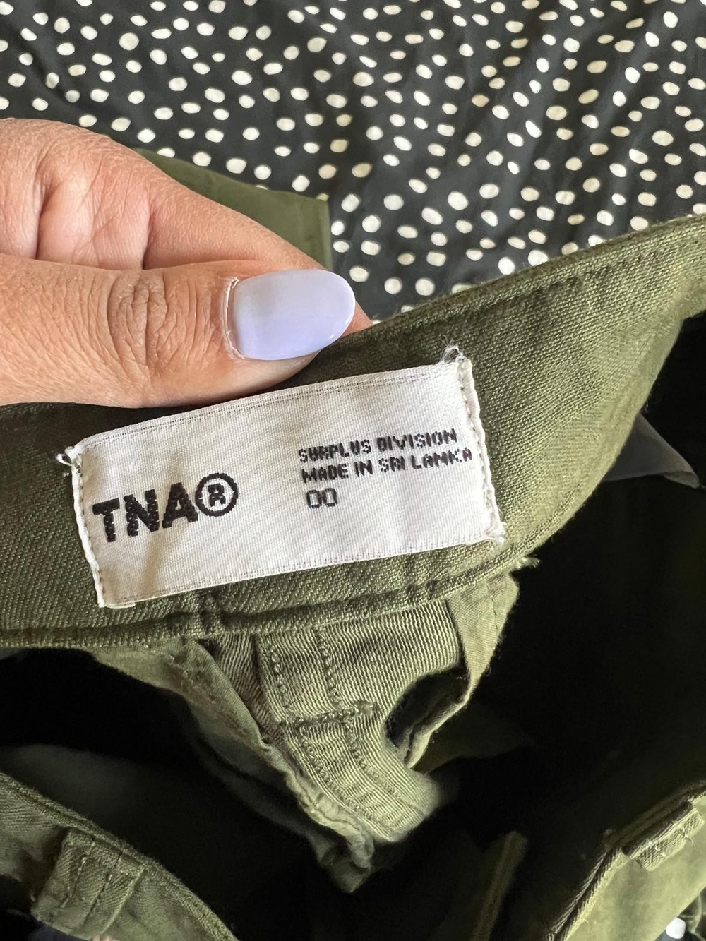 TNA Women's Olive Green Utility Pants Siz 00